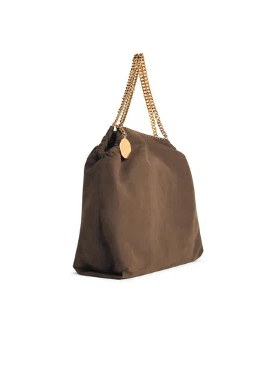 Stella Mccartney 'falabella Tote' Brown Vegan Leather Bag With Drawstring In Brown