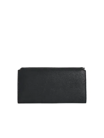 Stella Mccartney 'continental' Wallet With 'falabella' Flap In Black