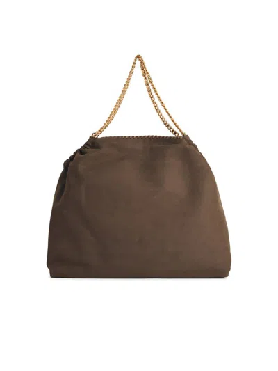 Stella Mccartney 'falabella Tote' Brown Vegan Leather Bag With Drawstring In Brown