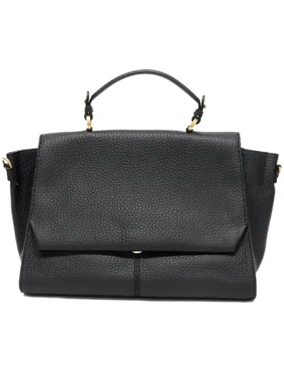 Loristella Flap Tote Bag In Black