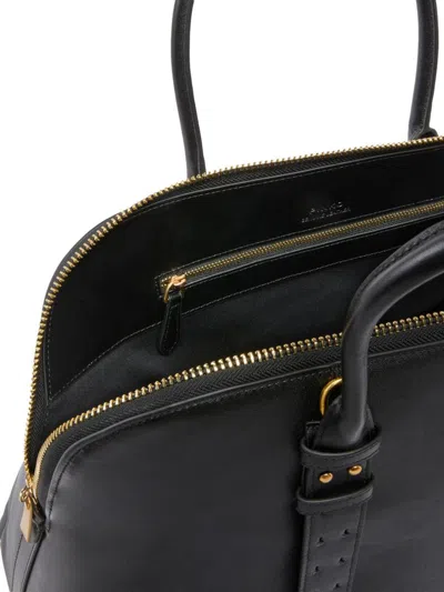 Pinko Bowling Bag Escape Maxi In Leather In Black