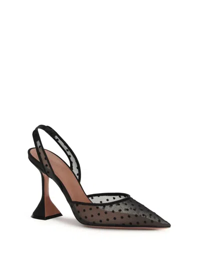 Amina Muaddi Slingback High-heeled Sandals In Animal Print
