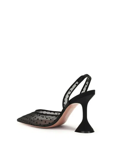 Amina Muaddi Slingback High-heeled Sandals In Animal Print