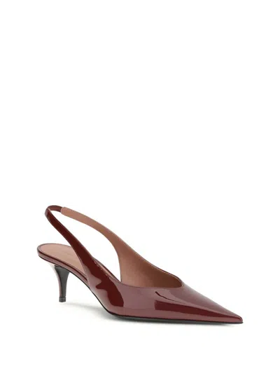 Amina Muaddi Pumps In Burgundy