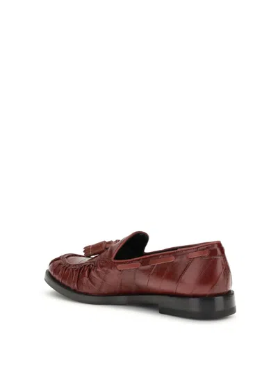 Fratelli Rossetti Bordeaux Rubber Slip-on Loafers In Red