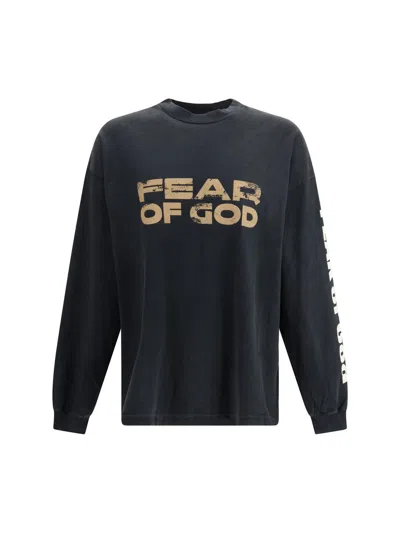 Fear Of God Graphic Longsleeve In Blue