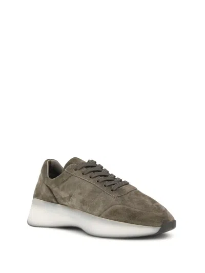 Fear Of God Panelled Lace-up Sneakers In Green