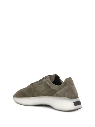Fear Of God Panelled Lace-up Sneakers In Green