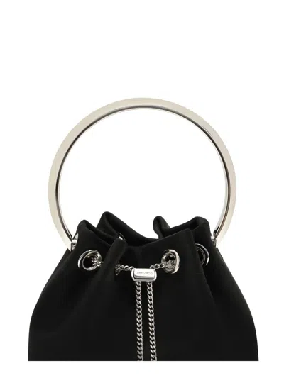Jimmy Choo Bon Bon Top-handle Tote Bag In Black