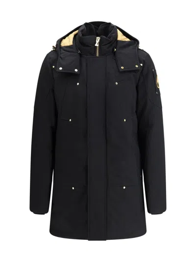 Moose Knuckles Stirling Parka From The Gold Series In Black