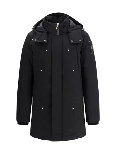 Moose Knuckles "original Shearling" Parka In Black