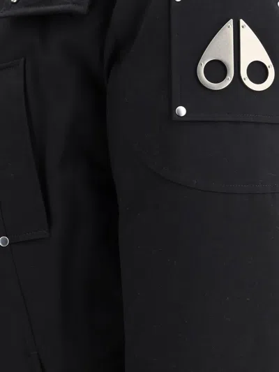 Moose Knuckles "original Shearling" Parka In Black