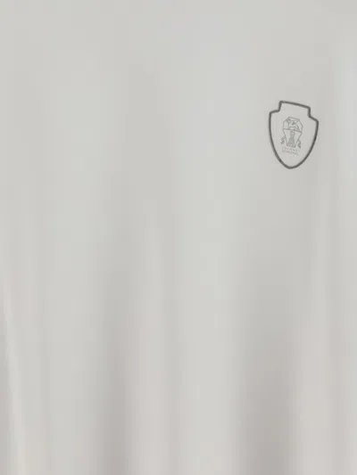 Brunello Cucinelli Crew Neck Short Sleeve T-shirt Regular Fit In White