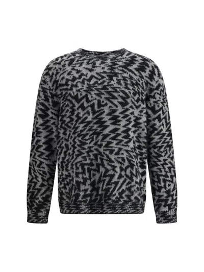 Laneus Wool Blend Sweater In Gray