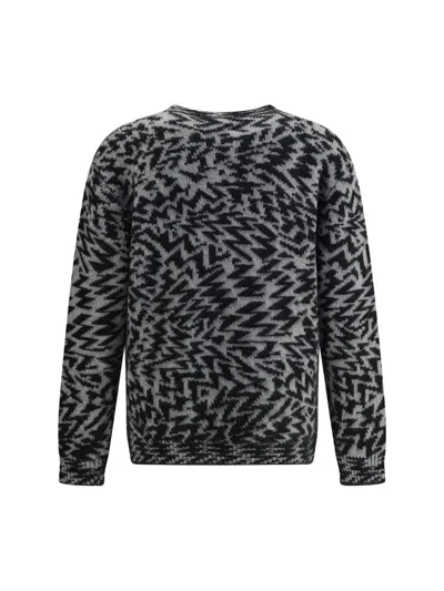 Laneus Wool Blend Sweater In Gray