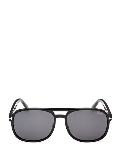 Tom Ford Rosco M Ft1022 01a Navigator Sunglasses In Grey