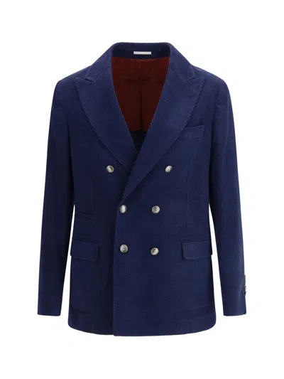 Brunello Cucinelli Men Giacca In Blue
