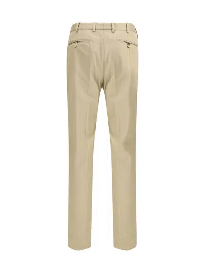 Brioni Bicolor Cotton Chino Pants In Neutral