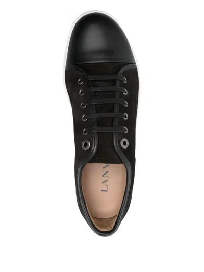 Lanvin Dbb1 Suede Sneakers In Multi