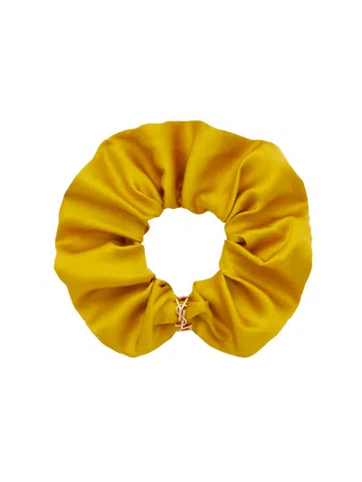 Saint Laurent Cassandre Hairband Accessories In Yellow