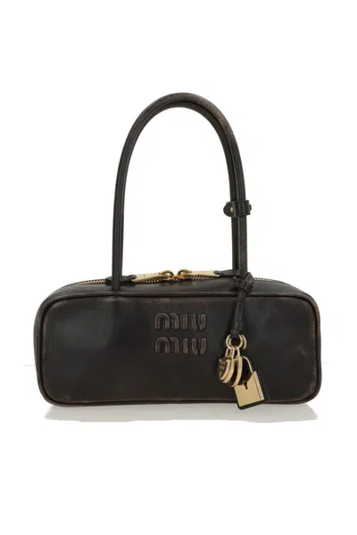 Miu Miu Shoulder Bags In Brown