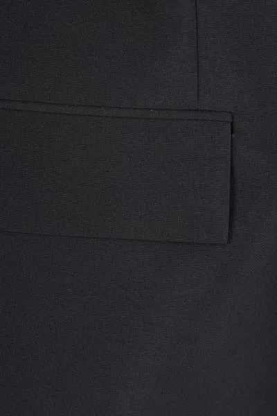 Gucci Men Double-breasted Technical Panama Blazer In Black