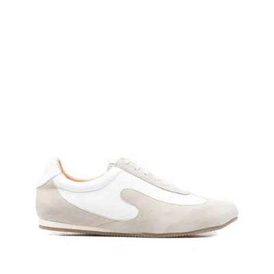 Niccolò Pasqualetti Obliqua Panelled Sneakers In Neutral