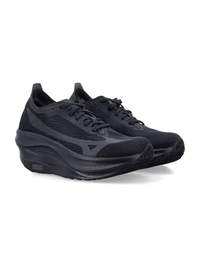 Comme Des Garcons X Mizuno Wave Rebellion Pro 3 In Black