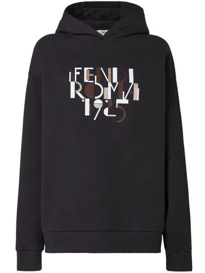 Fendi Sweatshirt Clothing In Black