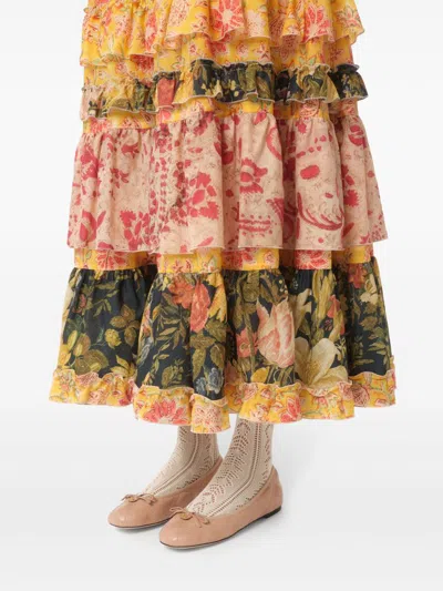 Valentino Garavani Quiltie Ballerina 67 In Quilted Nappa Leather Woman Rose Cannelle 42 In Orange