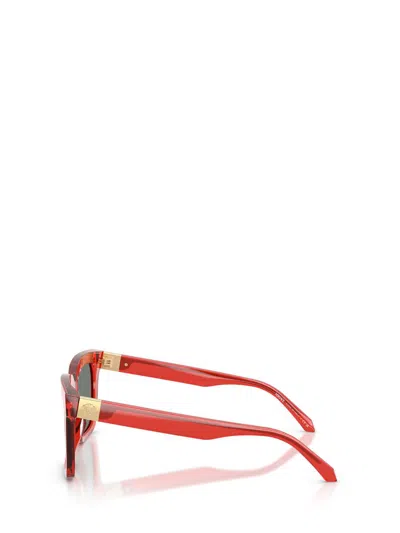 Versace Medusa Plaque Lunettes De Soleil In Red