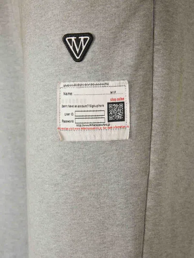 Miharayasuhiro Maison Mihara Yasuhiro Drawstring Distressed Track Pants In Gray