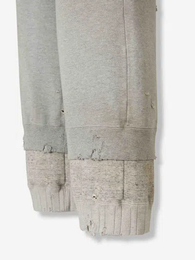 Miharayasuhiro Maison Mihara Yasuhiro Drawstring Distressed Track Pants In Gray