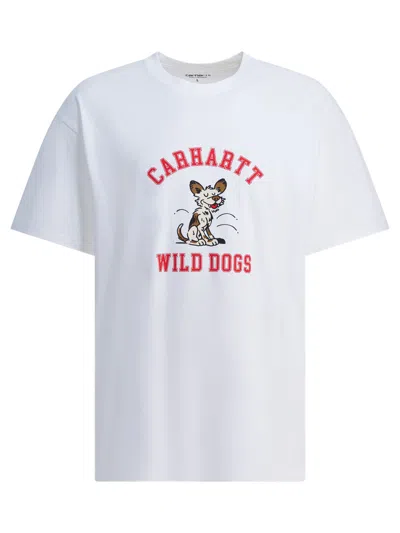 Carhartt Wip "s/s Wild Dog" T-shirt In White
