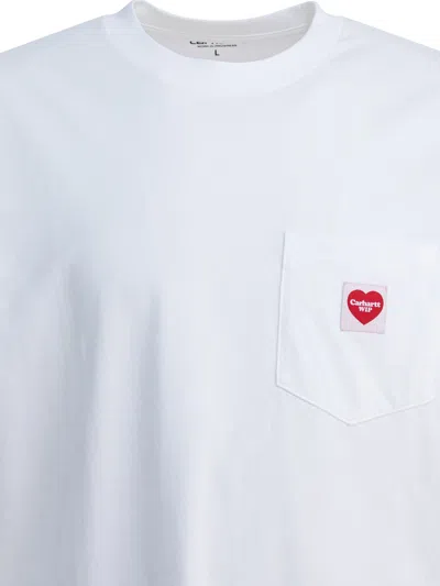Carhartt Wip "s/s Pocket Heart" T-shirt In White