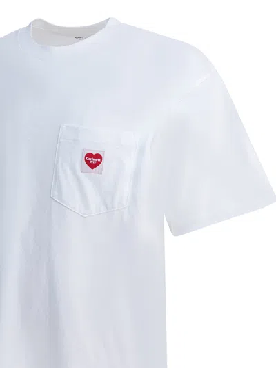 Carhartt Wip "s/s Pocket Heart" T-shirt In White