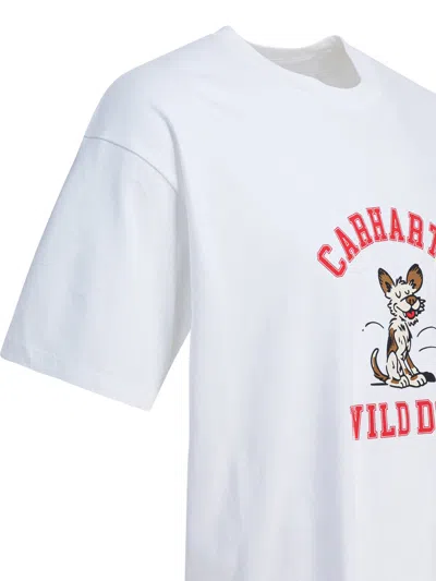 Carhartt Wip "s/s Wild Dog" T-shirt In White