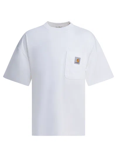 Carhartt Wip "s/s Work Pocket" T-shirt In White