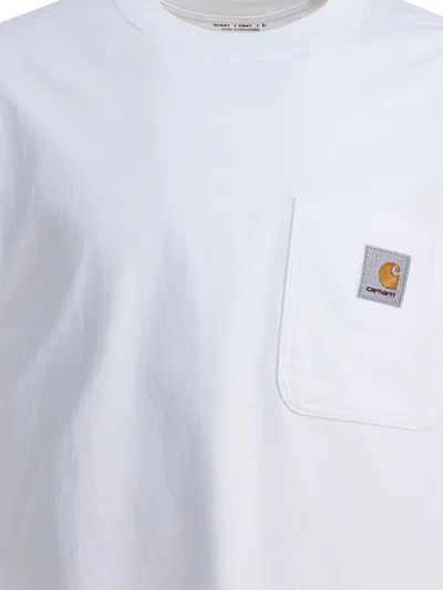 Carhartt Wip "s/s Work Pocket" T-shirt In White