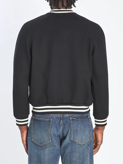 Celine Men Triomphe Teddy Lined Jacket In Black