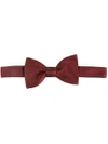 Lanvin Grosgrain Bow Tie In Red