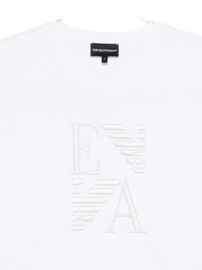 Emporio Armani Logo Cotton T-shirt In White