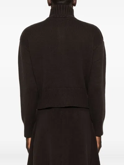 Extreme Cashmere Cashmere Zipped Cardigan In Brown