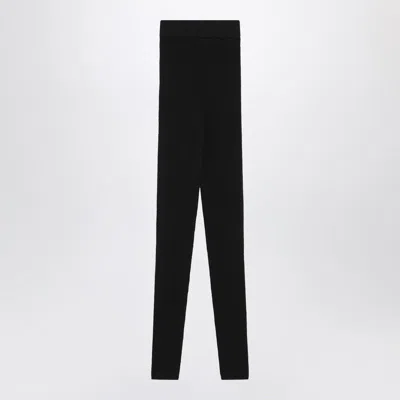 Essentials Waffle Leggings In Black