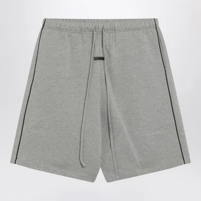 Essentials Fear Of God  Grey Shorts With Contrasting Trims In Gray