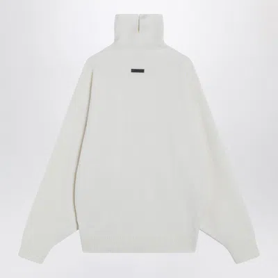 Fear Of God White Turtleneck Sweater In Wool In White