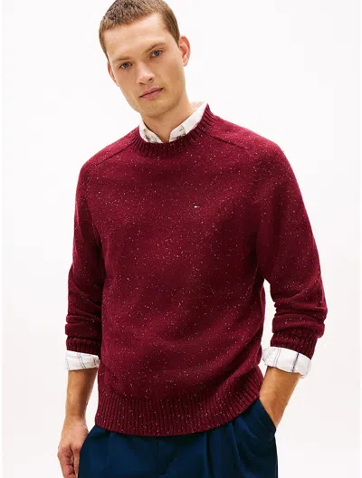 Tommy Hilfiger Donegal Wool In Red