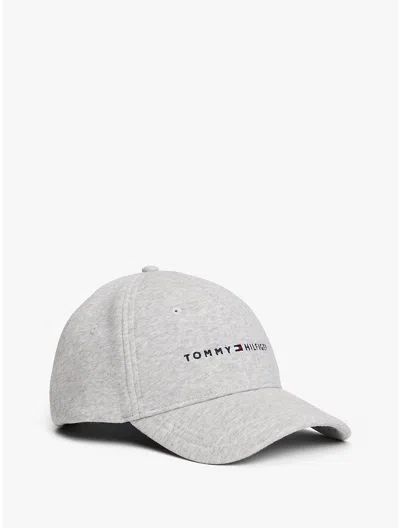 Tommy Hilfiger Tommy Logo Fleece Baseball Cap In Gray