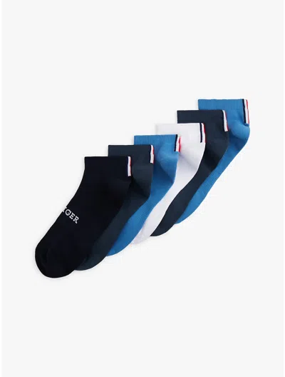 Tommy Hilfiger Monotype Sport Ankle Sock 6 In Multi