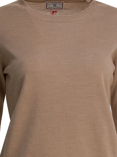 Ines De La Fressange Angelica Merino Wool Sweater In Brown